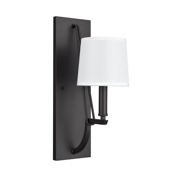 Robinson 16'' High 1Light Sconce, Matte Black